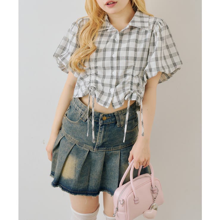 バルーン袖ドロスト短丈ブラウス | RMAF　NICE CLAUP / OLIVE des OLIVE | 詳細画像6 