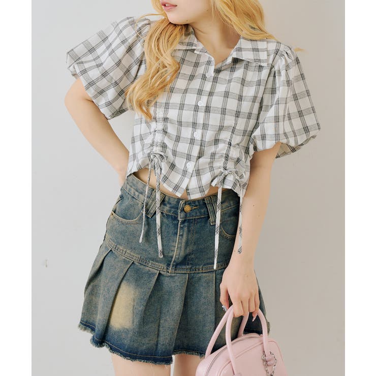 バルーン袖ドロスト短丈ブラウス | RMAF　NICE CLAUP / OLIVE des OLIVE | 詳細画像7 