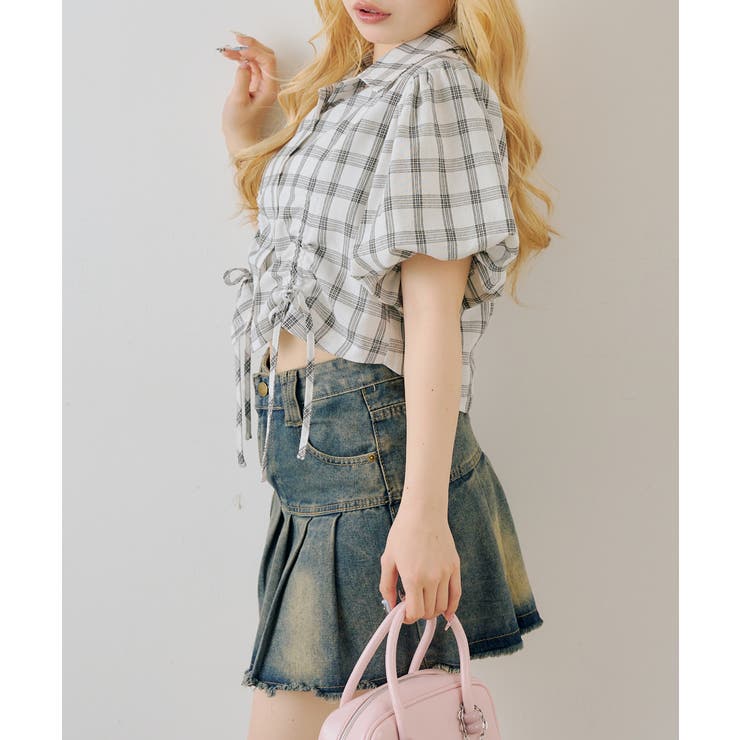 バルーン袖ドロスト短丈ブラウス | RMAF　NICE CLAUP / OLIVE des OLIVE | 詳細画像8 