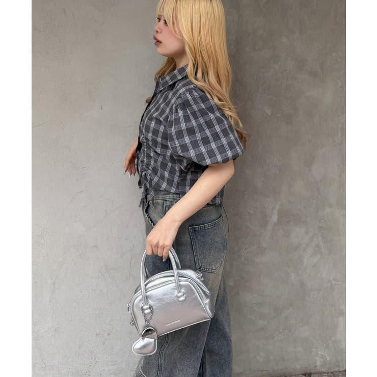 バルーン袖ドロスト短丈ブラウス | RMAF　NICE CLAUP / OLIVE des OLIVE | 詳細画像12 