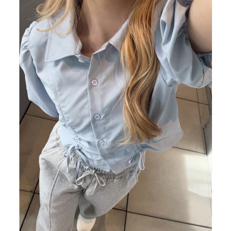 バルーン袖ドロスト短丈ブラウス | RMAF　NICE CLAUP / OLIVE des OLIVE | 詳細画像16 