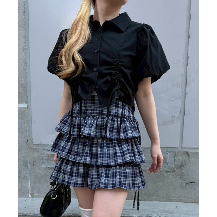 バルーン袖ドロスト短丈ブラウス | RMAF　NICE CLAUP / OLIVE des OLIVE | 詳細画像22 