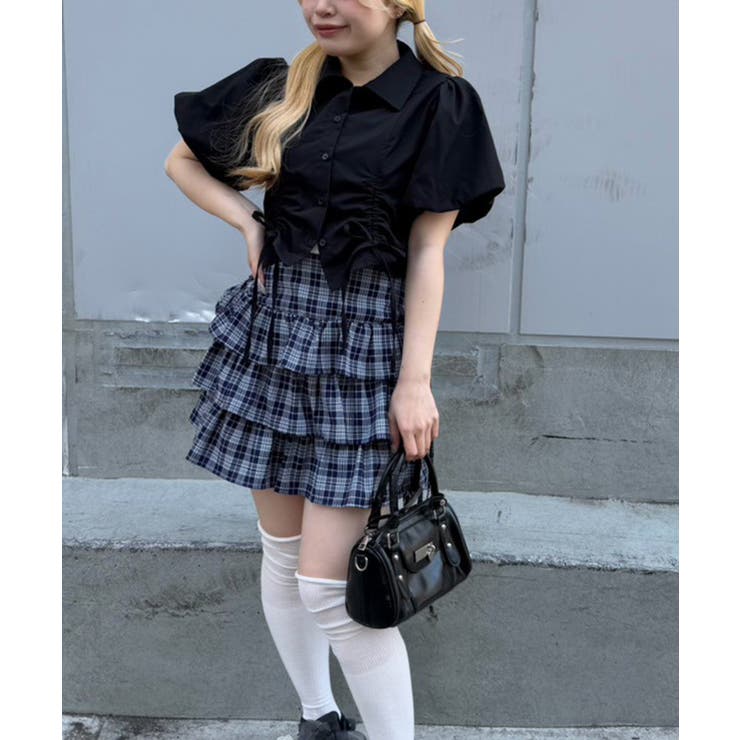 バルーン袖ドロスト短丈ブラウス | RMAF　NICE CLAUP / OLIVE des OLIVE | 詳細画像25 