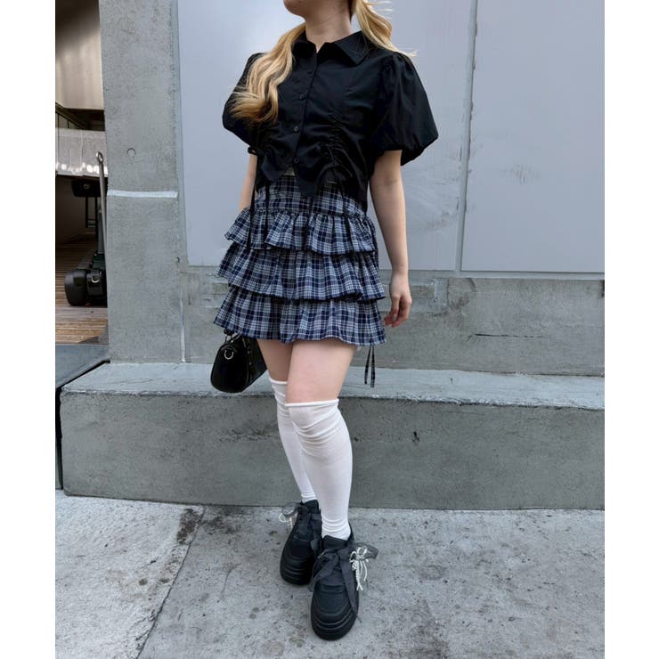 バルーン袖ドロスト短丈ブラウス | RMAF　NICE CLAUP / OLIVE des OLIVE | 詳細画像26 