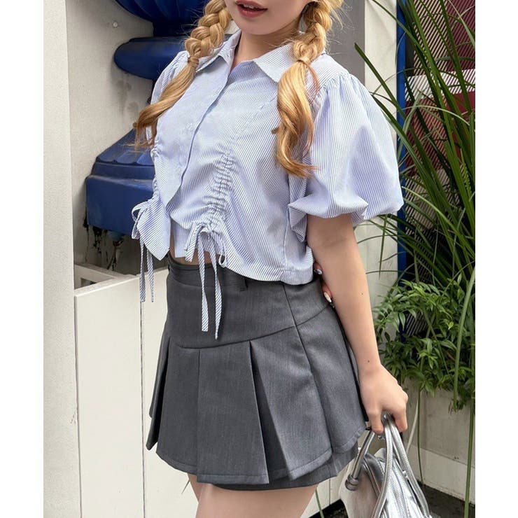 柄3 | バルーン袖ドロスト短丈ブラウス | RMAF　NICE CLAUP / OLIVE des OLIVE