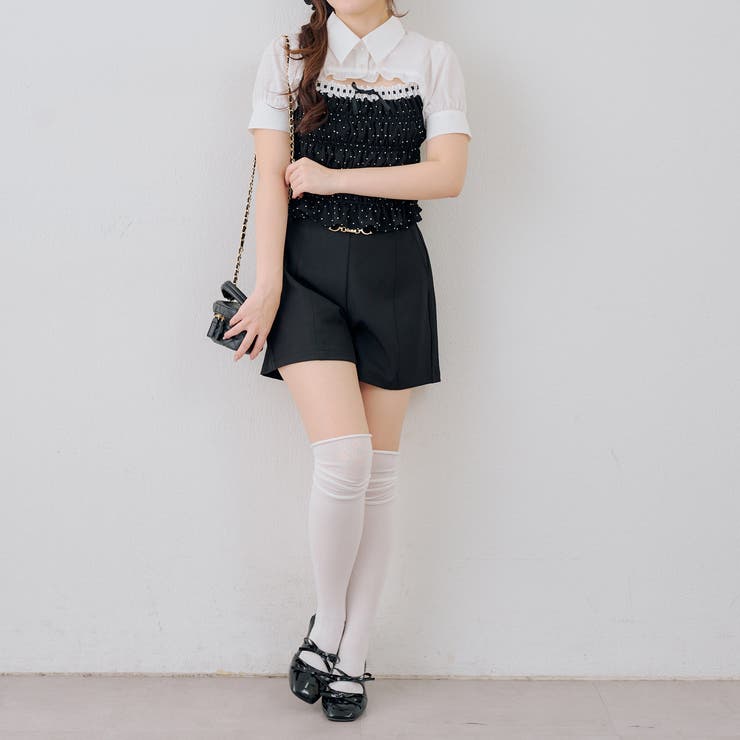 前開きシャーリングフリルブラウス | RMAF　NICE CLAUP / OLIVE des OLIVE | 詳細画像9 