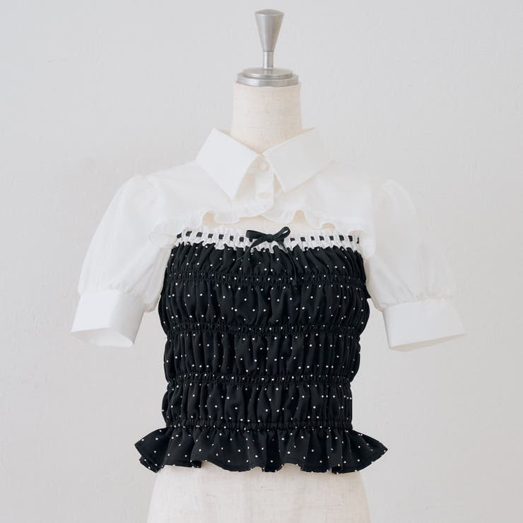 前開きシャーリングフリルブラウス | RMAF　NICE CLAUP / OLIVE des OLIVE | 詳細画像21 