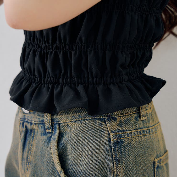 前開きシャーリングフリルブラウス | RMAF　NICE CLAUP / OLIVE des OLIVE | 詳細画像27 