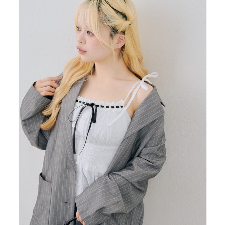 肩リボンキャミブラウス | RMAF　NICE CLAUP / OLIVE des OLIVE | 詳細画像6 