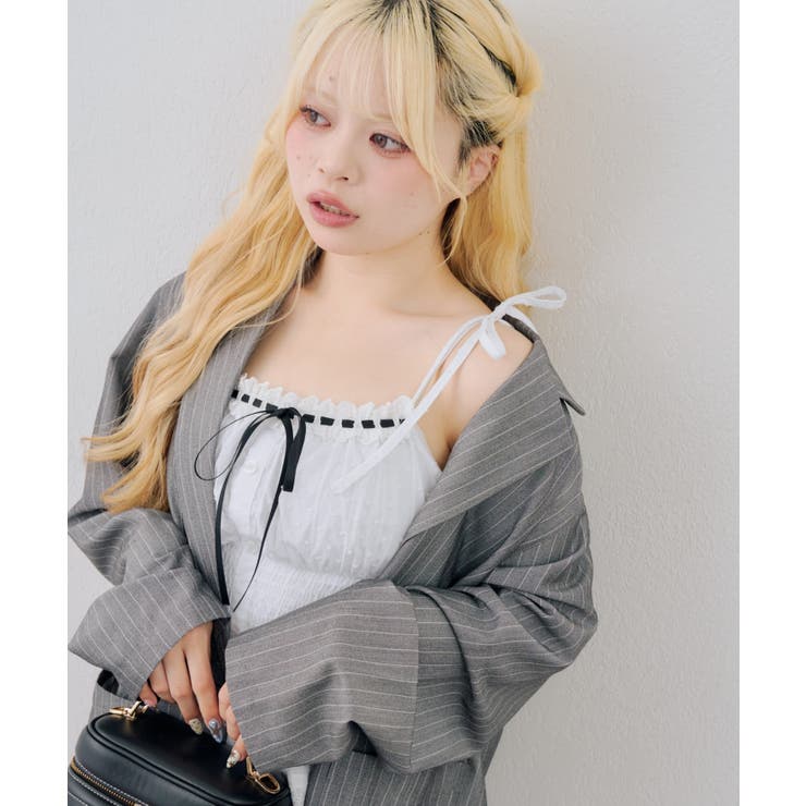 肩リボンキャミブラウス | RMAF　NICE CLAUP / OLIVE des OLIVE | 詳細画像8 