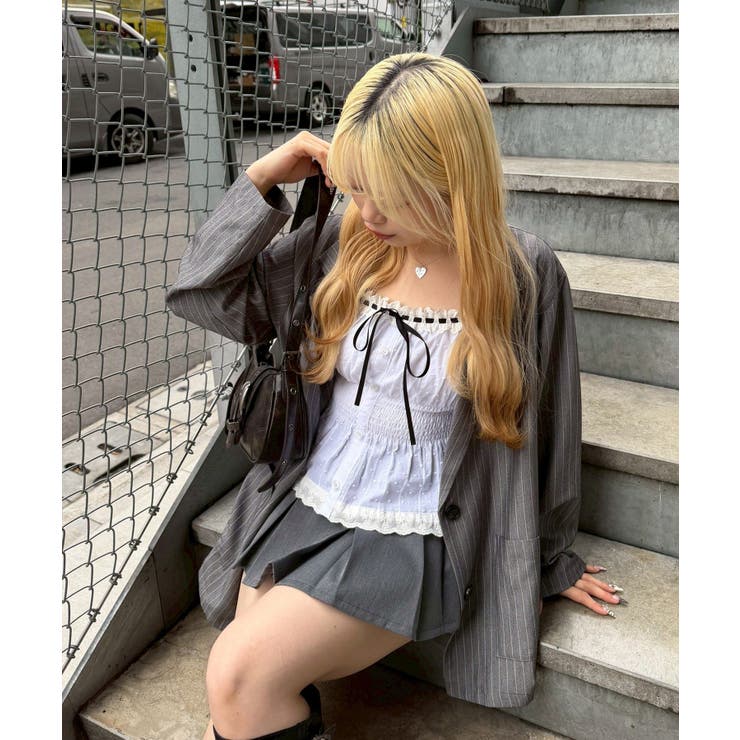 肩リボンキャミブラウス | RMAF　NICE CLAUP / OLIVE des OLIVE | 詳細画像10 