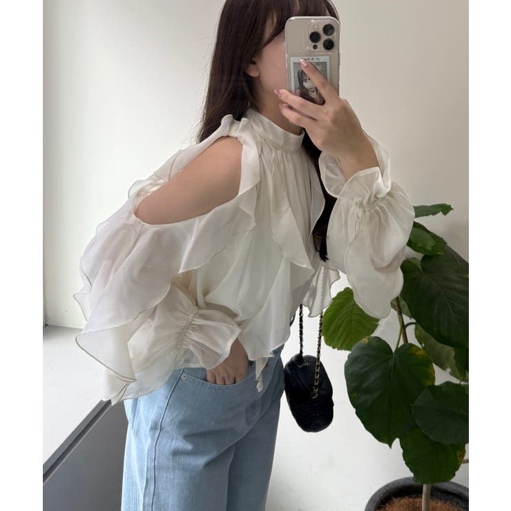 ラッフルフリフリブラウス | RMAF　NICE CLAUP / OLIVE des OLIVE | 詳細画像12 