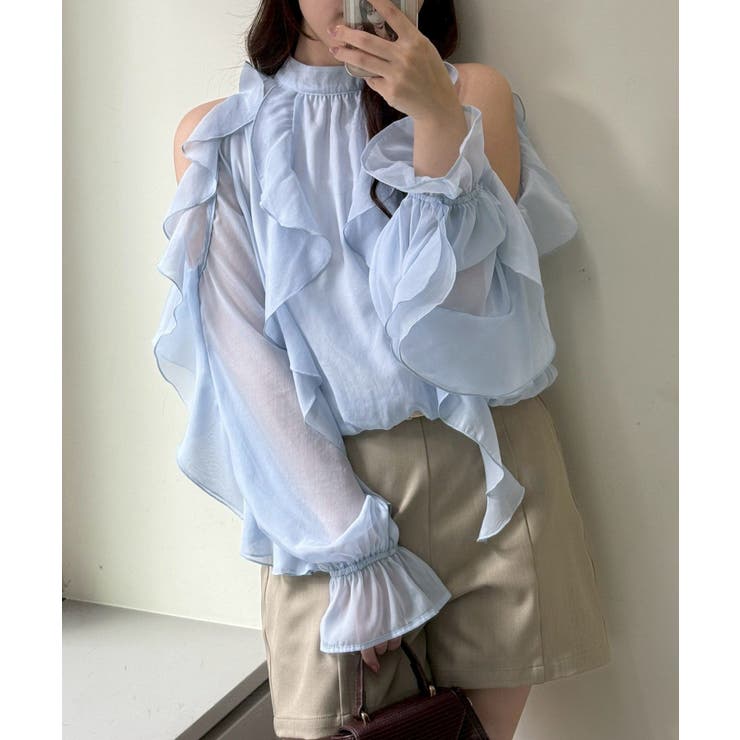 ラッフルフリフリブラウス | RMAF　NICE CLAUP / OLIVE des OLIVE | 詳細画像2 