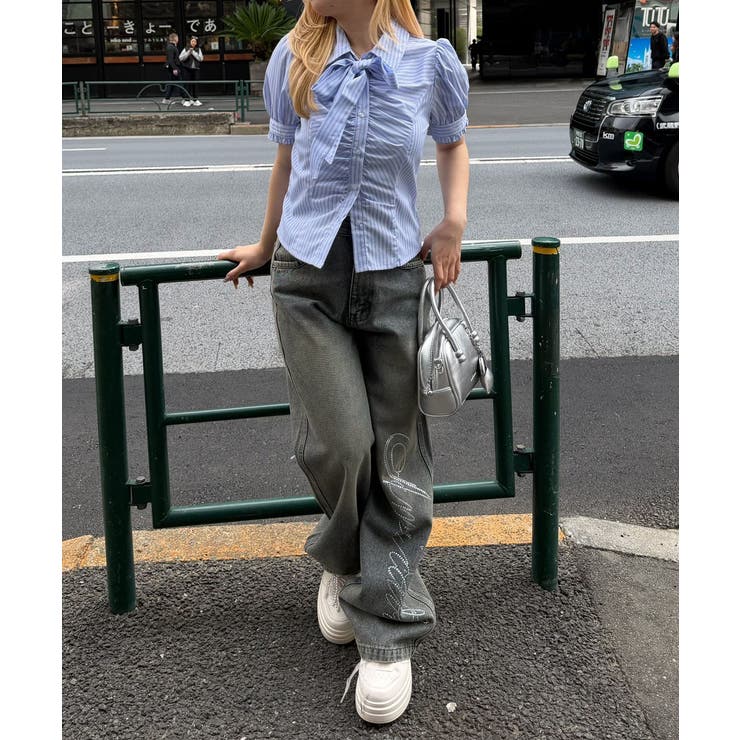 胸ギャザーリボンタイブラウス | RMAF　NICE CLAUP / OLIVE des OLIVE | 詳細画像8 