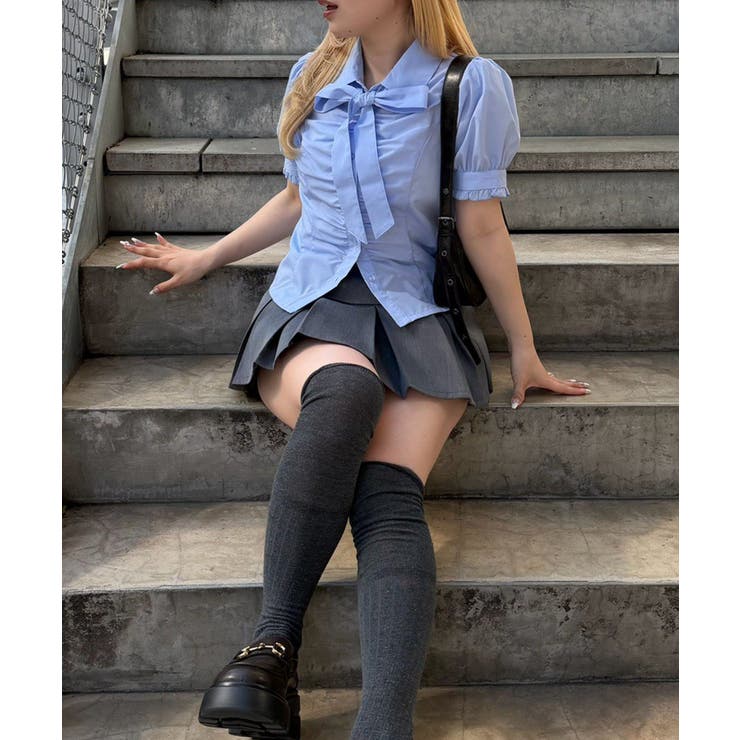 胸ギャザーリボンタイブラウス | RMAF　NICE CLAUP / OLIVE des OLIVE | 詳細画像26 