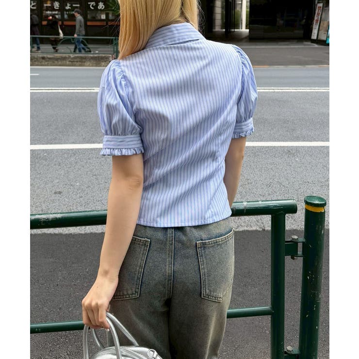 胸ギャザーリボンタイブラウス | RMAF　NICE CLAUP / OLIVE des OLIVE | 詳細画像6 