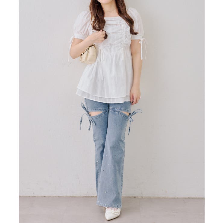 ドロストリボンチュニック | RMAF　NICE CLAUP / OLIVE des OLIVE | 詳細画像23 