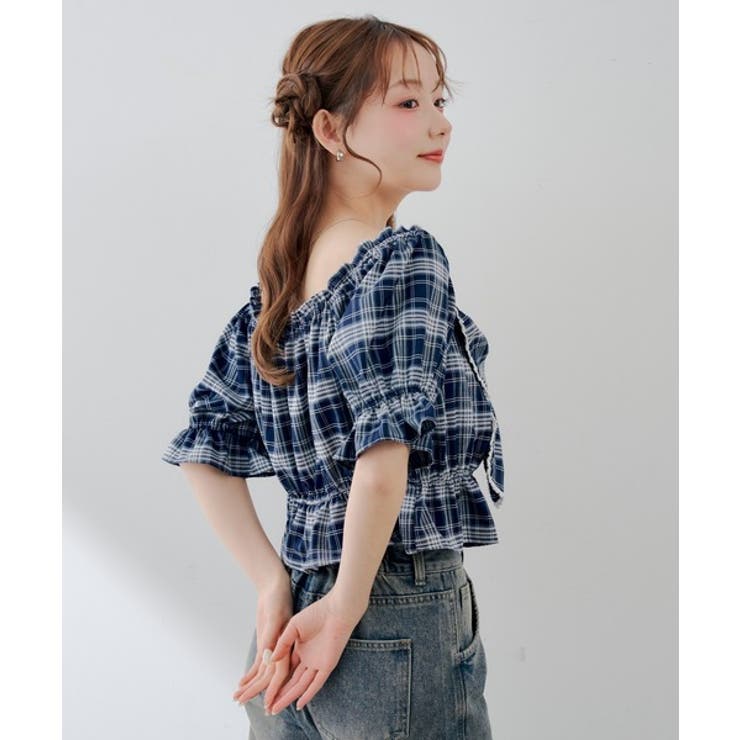 【5色展開】オフショルでも着れる レースビッグリボンブラウス | RMAF　NICE CLAUP / OLIVE des OLIVE | 詳細画像7 