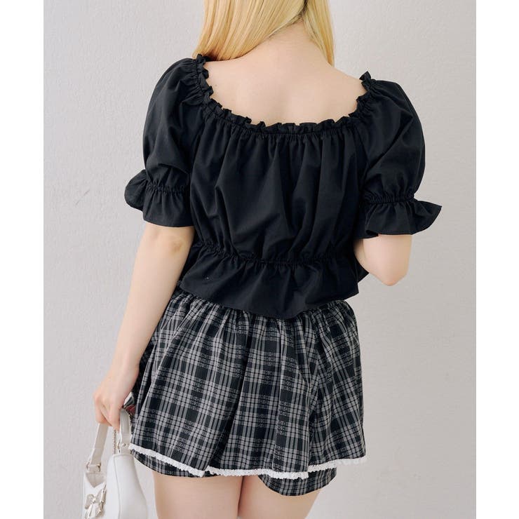 【5色展開】オフショルでも着れる レースビッグリボンブラウス | RMAF　NICE CLAUP / OLIVE des OLIVE | 詳細画像25 