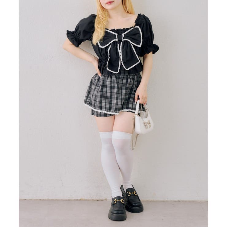【5色展開】オフショルでも着れる レースビッグリボンブラウス | RMAF　NICE CLAUP / OLIVE des OLIVE | 詳細画像26 