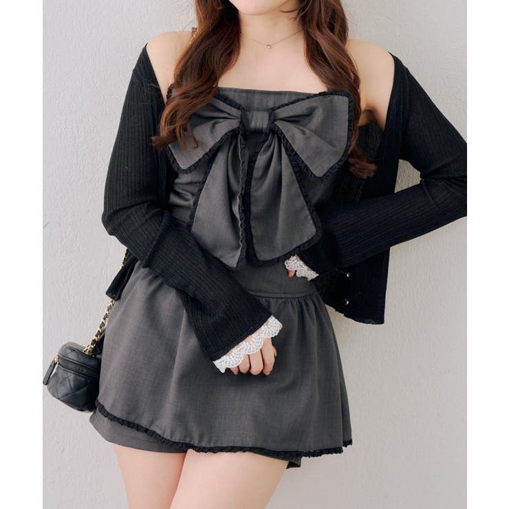 【セットアップ対応】ビッグリボンキャミ | RMAF　NICE CLAUP / OLIVE des OLIVE | 詳細画像1 