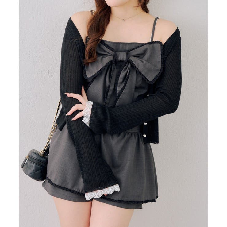 【セットアップ対応】ビッグリボンキャミ | RMAF　NICE CLAUP / OLIVE des OLIVE | 詳細画像2 