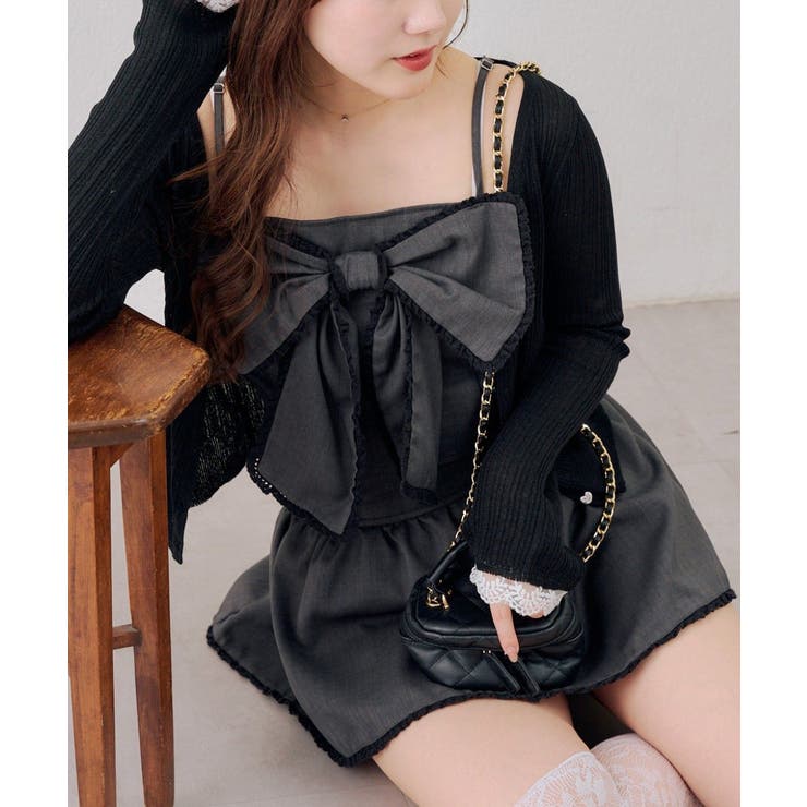 【セットアップ対応】ビッグリボンキャミ | RMAF　NICE CLAUP / OLIVE des OLIVE | 詳細画像3 