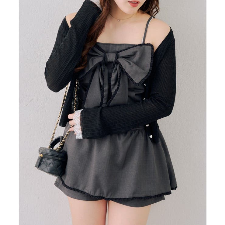 【セットアップ対応】ビッグリボンキャミ | RMAF　NICE CLAUP / OLIVE des OLIVE | 詳細画像4 