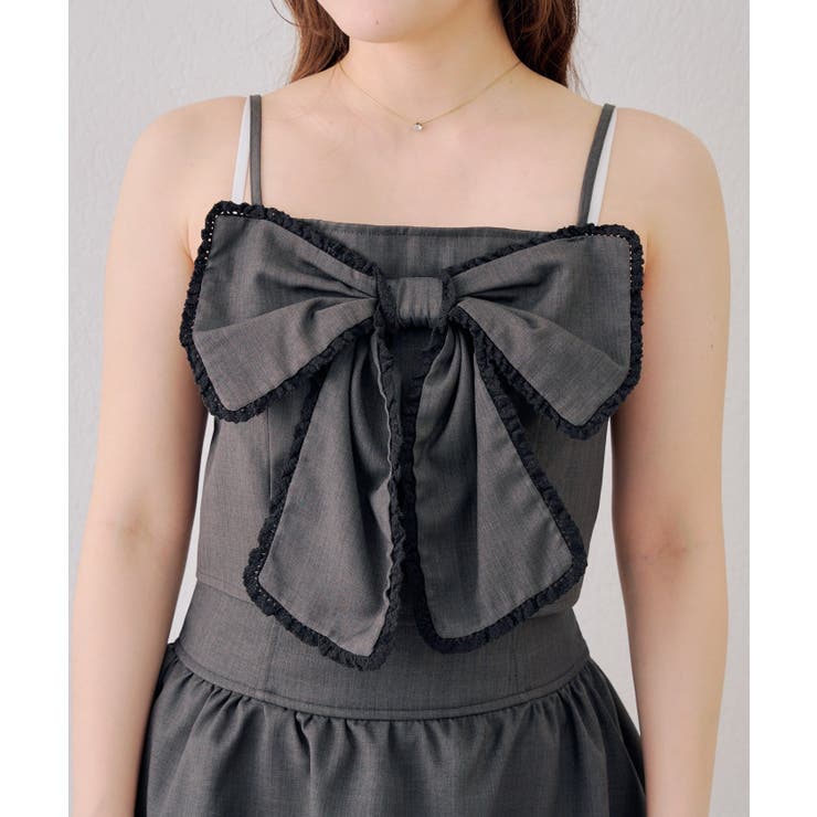 【セットアップ対応】ビッグリボンキャミ | RMAF　NICE CLAUP / OLIVE des OLIVE | 詳細画像32 