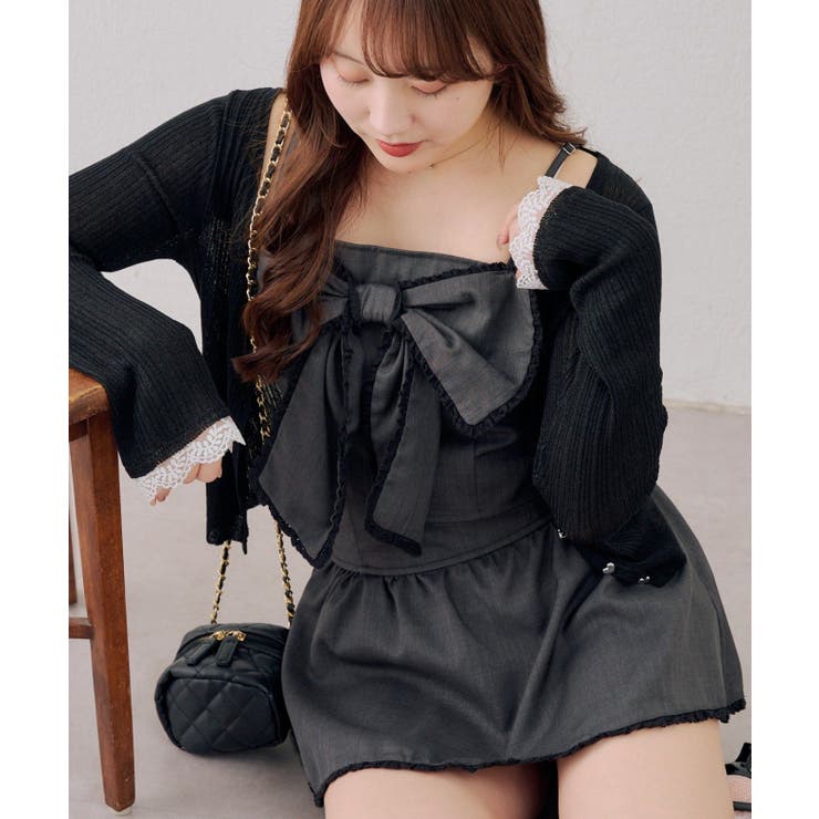 【セットアップ対応】ビッグリボンキャミ | RMAF　NICE CLAUP / OLIVE des OLIVE | 詳細画像6 