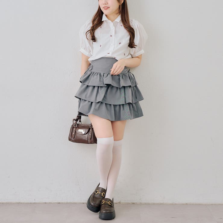 リボン刺繍ブラウス | NICE CLAUP / OLIVE des OLIVE　OUTLET | 詳細画像7 