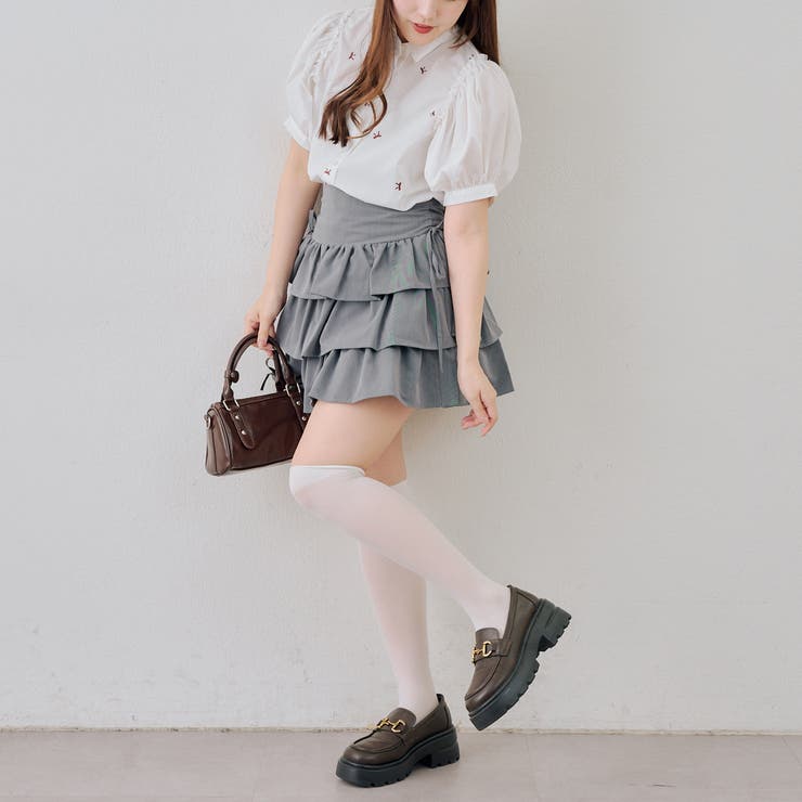 リボン刺繍ブラウス | NICE CLAUP / OLIVE des OLIVE　OUTLET | 詳細画像8 