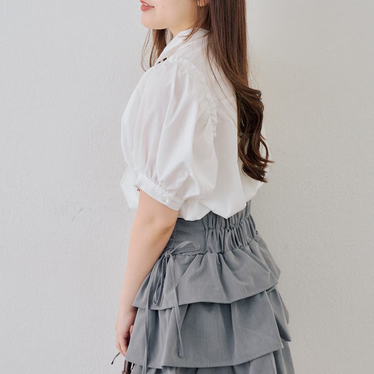 リボン刺繍ブラウス | NICE CLAUP / OLIVE des OLIVE　OUTLET | 詳細画像3 