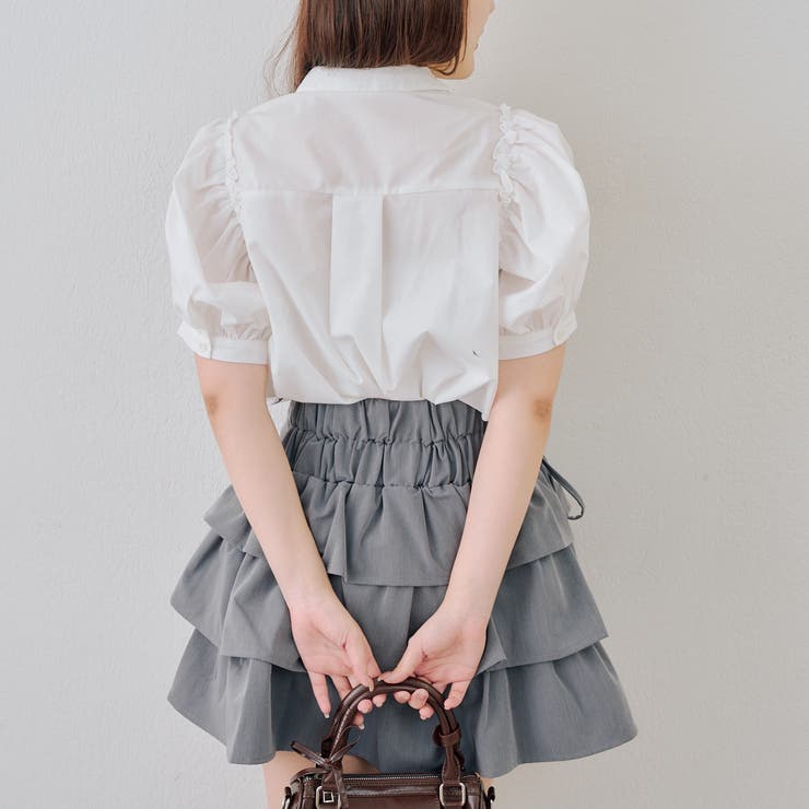 リボン刺繍ブラウス | NICE CLAUP / OLIVE des OLIVE　OUTLET | 詳細画像4 