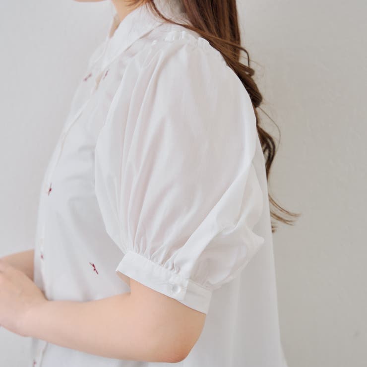 リボン刺繍ブラウス | NICE CLAUP / OLIVE des OLIVE　OUTLET | 詳細画像17 