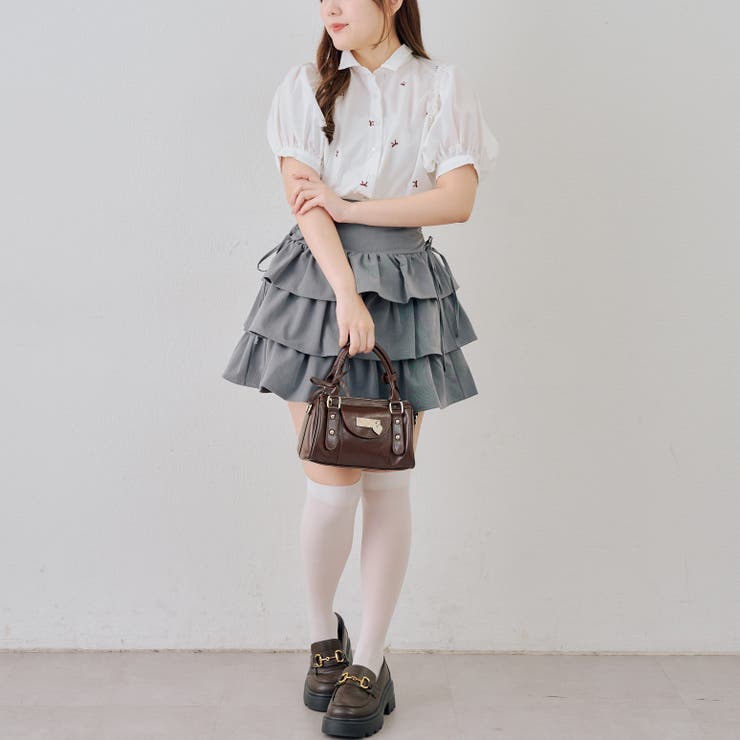 リボン刺繍ブラウス | NICE CLAUP / OLIVE des OLIVE　OUTLET | 詳細画像6 