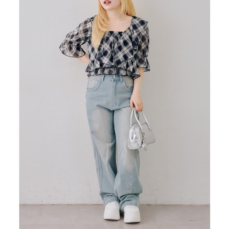 【セットアイテム】5分袖ラッフルブラウス&シャーリングキャミ | RMAF　NICE CLAUP / OLIVE des OLIVE | 詳細画像37 