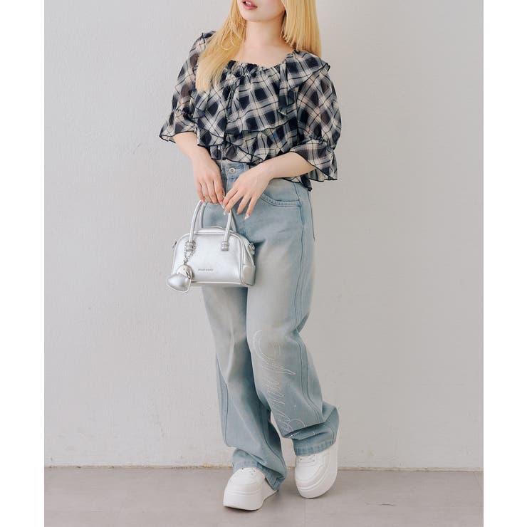 【セットアイテム】5分袖ラッフルブラウス&シャーリングキャミ | RMAF　NICE CLAUP / OLIVE des OLIVE | 詳細画像38 