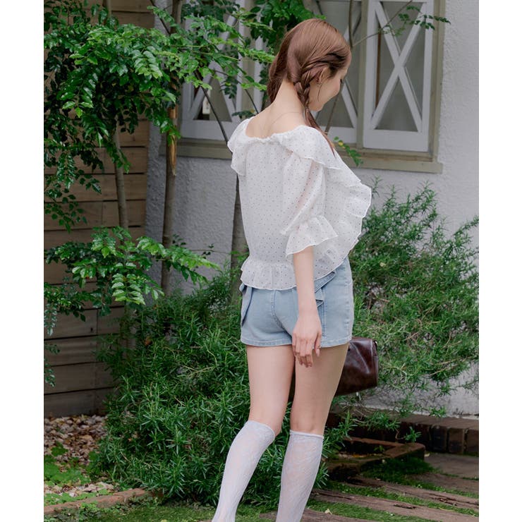 【セットアイテム】5分袖ラッフルブラウス&シャーリングキャミ | RMAF　NICE CLAUP / OLIVE des OLIVE | 詳細画像47 