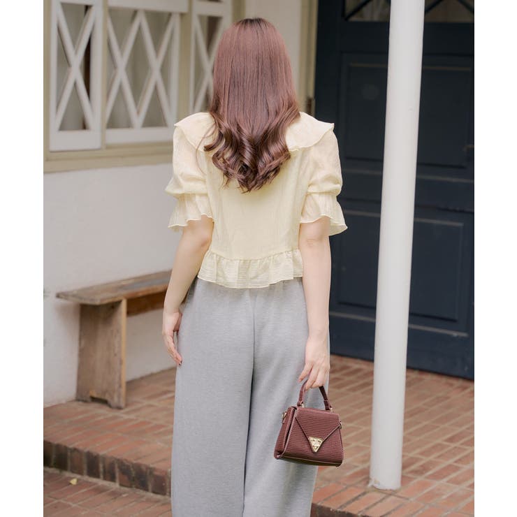 【セットアイテム】5分袖ラッフルブラウス&シャーリングキャミ | RMAF　NICE CLAUP / OLIVE des OLIVE | 詳細画像55 
