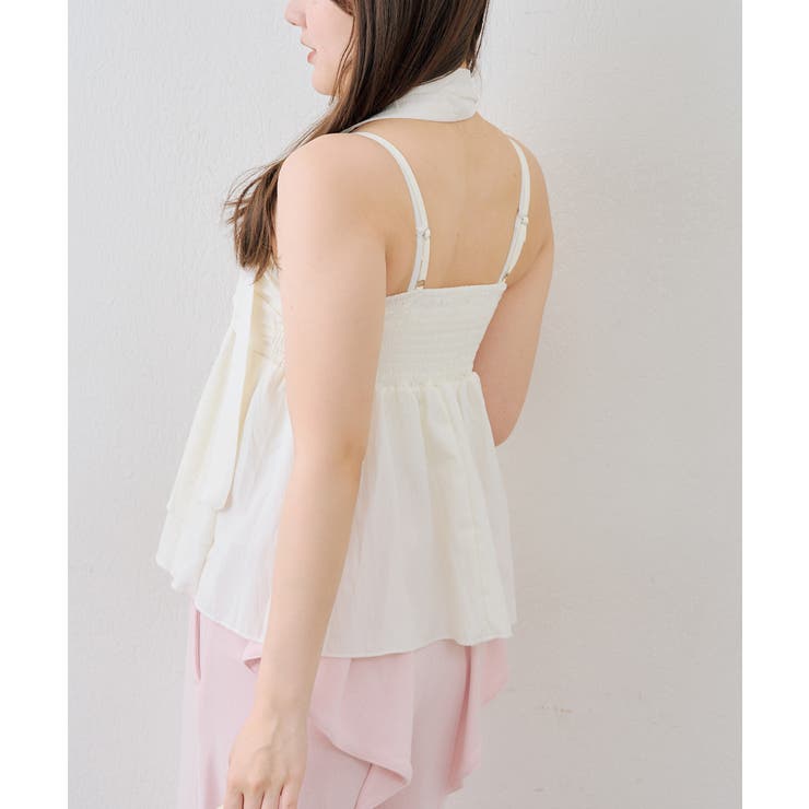 【WEB限定】チョーカー付フリルキャミ | NICE CLAUP / OLIVE des OLIVE　OUTLET | 詳細画像5 