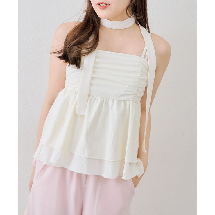 【WEB限定】チョーカー付フリルキャミ | NICE CLAUP / OLIVE des OLIVE　OUTLET | 詳細画像11 