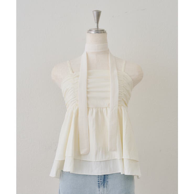 【WEB限定】チョーカー付フリルキャミ | NICE CLAUP / OLIVE des OLIVE　OUTLET | 詳細画像14 