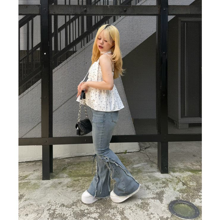【WEB限定】チョーカー付フリルキャミ | NICE CLAUP / OLIVE des OLIVE　OUTLET | 詳細画像19 