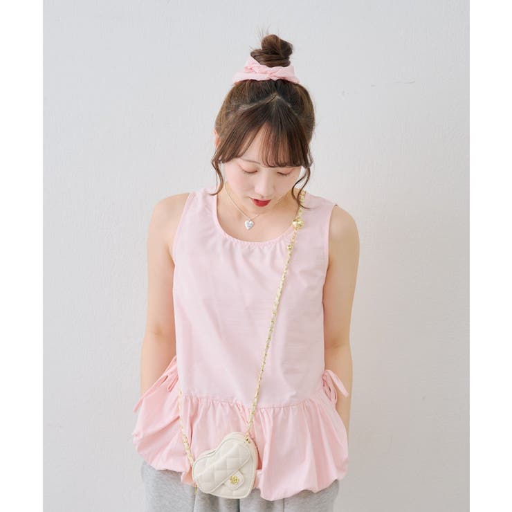 【WEB限定】シュシュ付切替チュニック | NICE CLAUP / OLIVE des OLIVE　OUTLET | 詳細画像12 