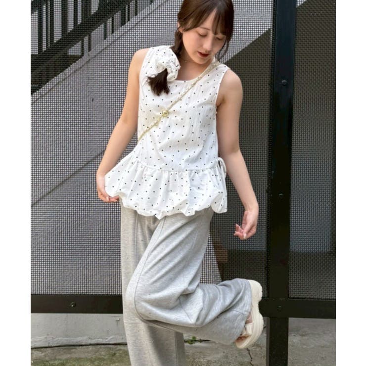 【WEB限定】シュシュ付切替チュニック | NICE CLAUP / OLIVE des OLIVE　OUTLET | 詳細画像19 