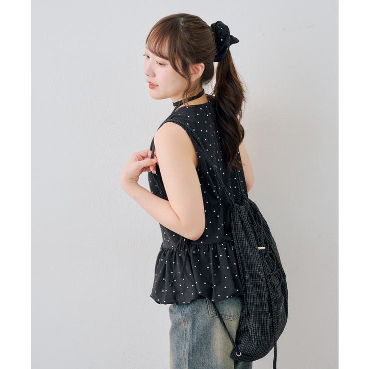 【WEB限定】シュシュ付切替チュニック | NICE CLAUP / OLIVE des OLIVE　OUTLET | 詳細画像26 