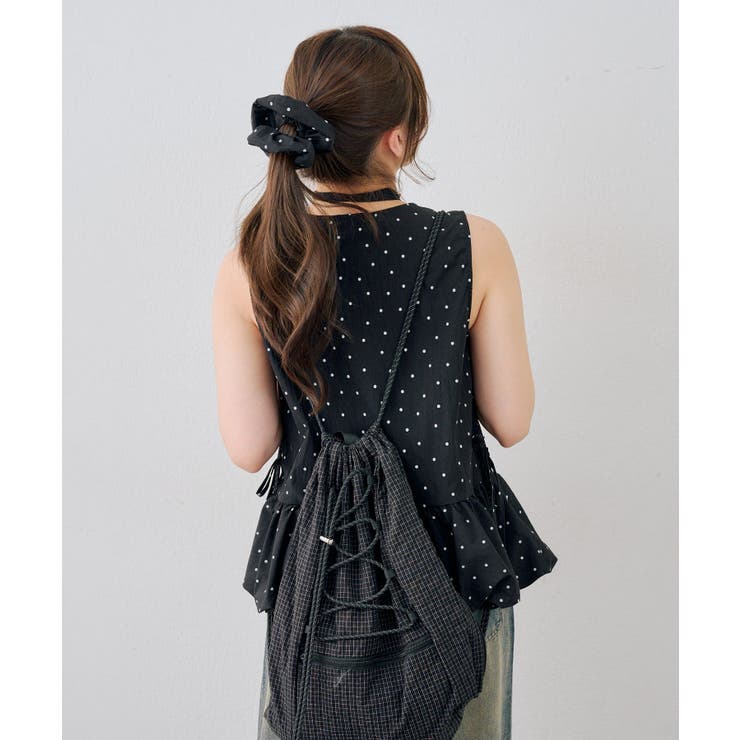 【WEB限定】シュシュ付切替チュニック | NICE CLAUP / OLIVE des OLIVE　OUTLET | 詳細画像27 