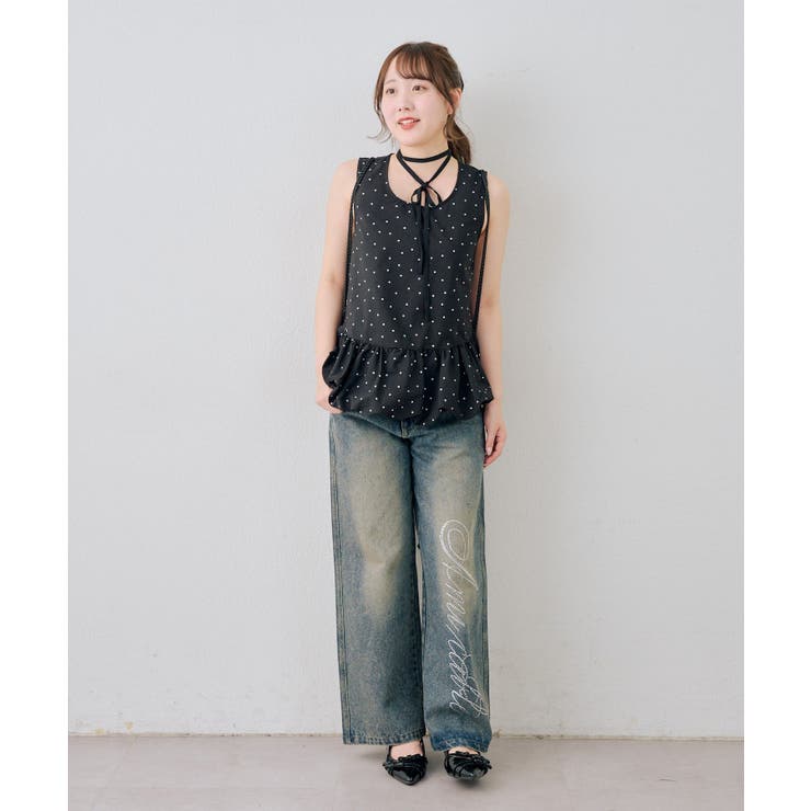 【WEB限定】シュシュ付切替チュニック | NICE CLAUP / OLIVE des OLIVE　OUTLET | 詳細画像29 