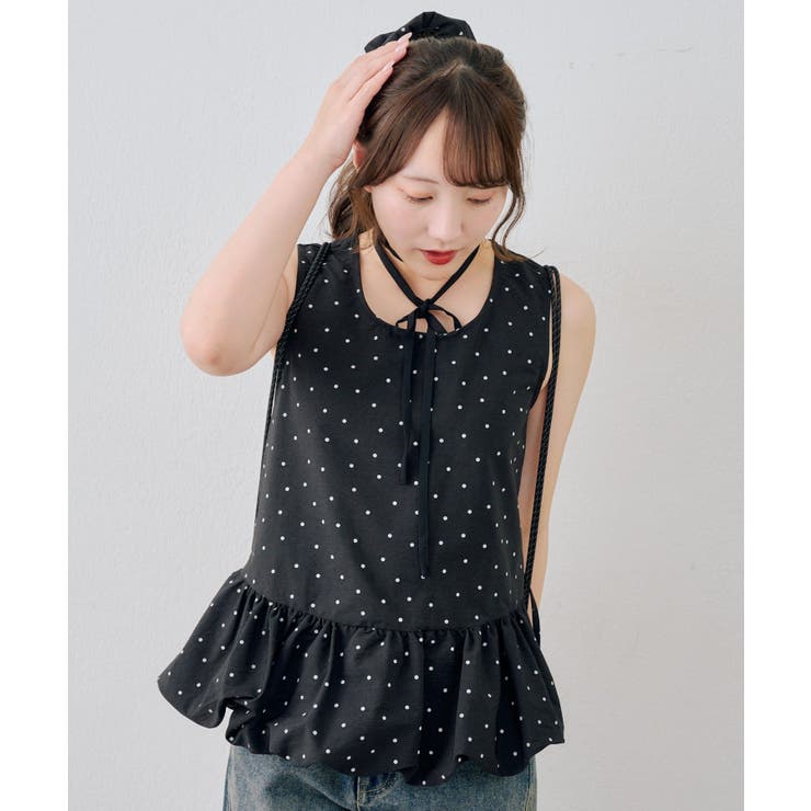 【WEB限定】シュシュ付切替チュニック | NICE CLAUP / OLIVE des OLIVE　OUTLET | 詳細画像31 
